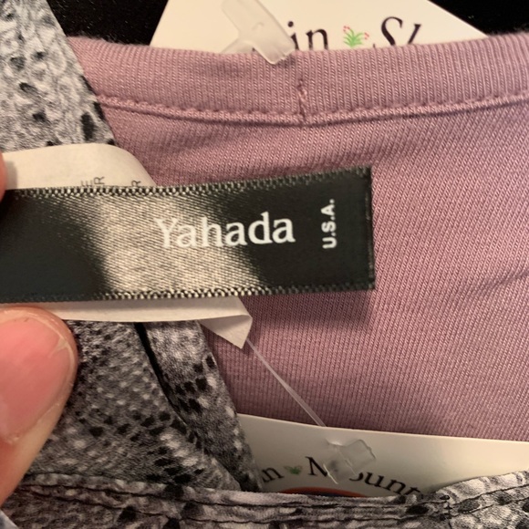 Yahada Kimono grey snake skin print NWT - Picture 3 of 4